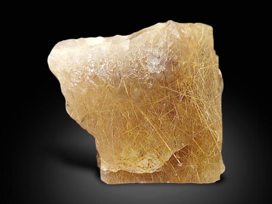 Auction For Exquisite Golden Rutile Quartz Specimen - Zagi Mountain, KPK, Pakistan