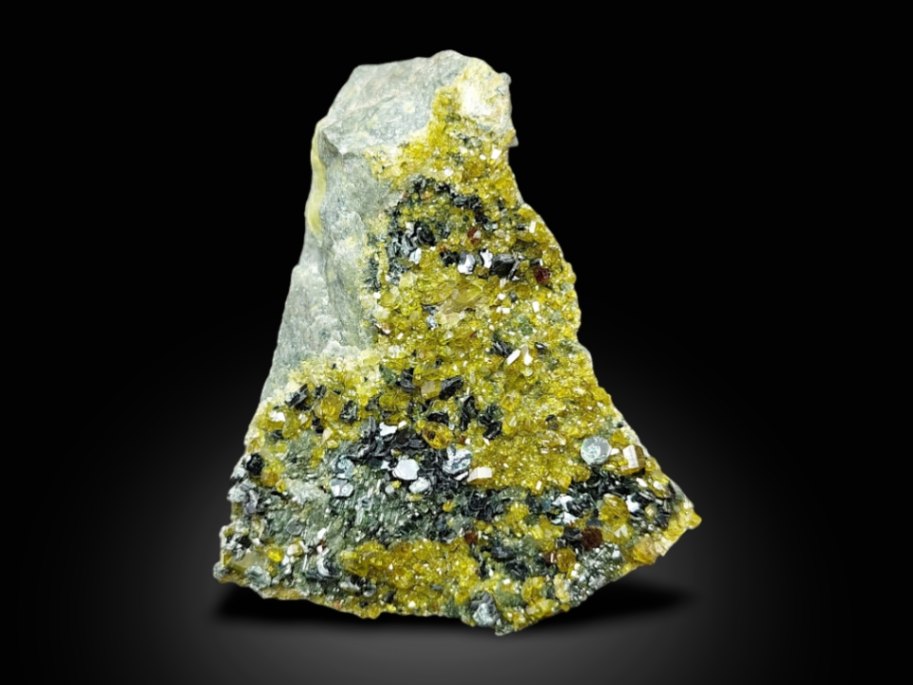 Auction For Epidote Crystals with Diopside, Andradite, and Biotite Specimen from Khogyani District, Nangarhar, Afghanistan